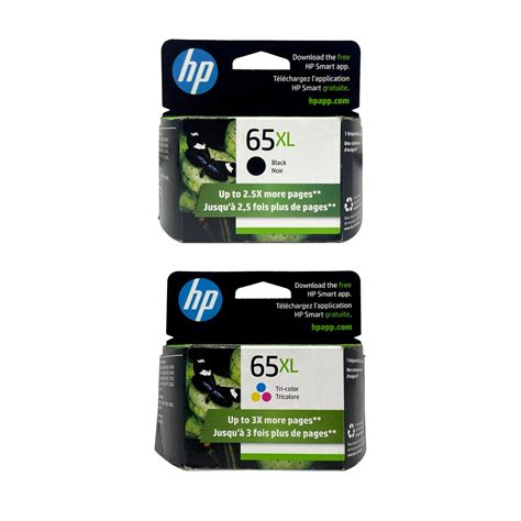 Hp 65xl Ink 2 Pack Black And Color Original Hp Ink Cartridges