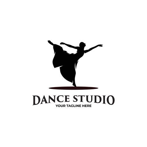 Silhouette Of Dance Studio Logo Design 17762667 Vector Art At Vecteezy