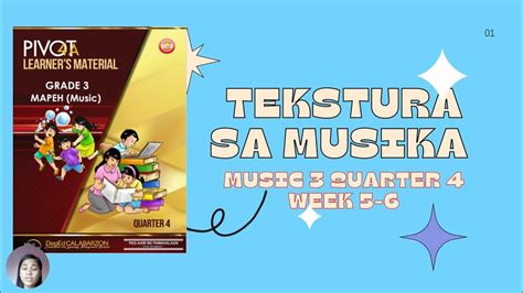 Music Quarter Week Tekstura Ng Musika Youtube