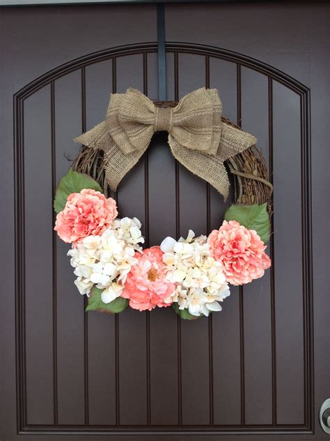 20++ Diy Spring Wreaths For Front Door - HOMYHOMEE