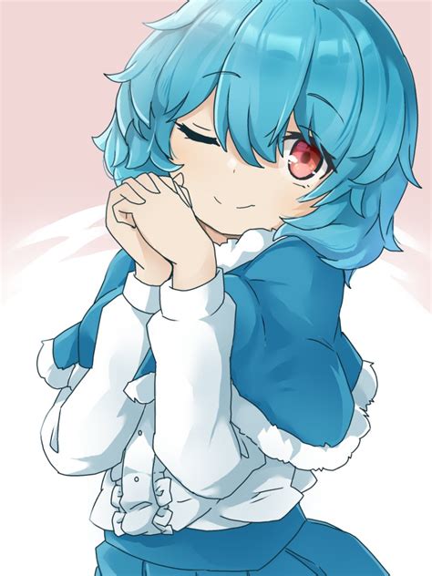 Safebooru 1girl Bangs Blue Capelet Blue Hair Blue Skirt Capelet Center Frills Closed Mouth