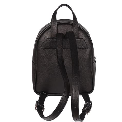 Rucsac Dama Din Piele Naturala Neagra Model Cu Fermoar