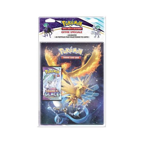 Cahier Pokémon 1 booster Epée et Bouclier Règne de Glace Asmodée