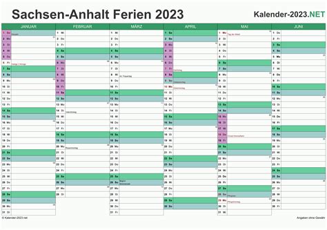 Ferien Sachsen Ferienkalender Zum Ausdrucken Riset