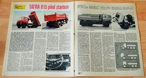 TATRA 815 S3 SKLÁPĚČ ČASOPIS SVĚT MOTORŮ S ČLÁNKEM PLAKÁT A3 Aukro