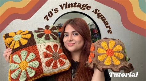 Crochet S Vintage Daisy Flower Square Tutorial Diy Youtube