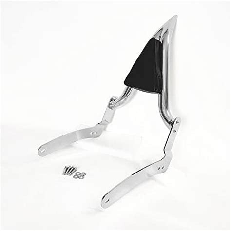 Amazon Black Sissy Bar Passenger Backrest Rear Pad Fit For