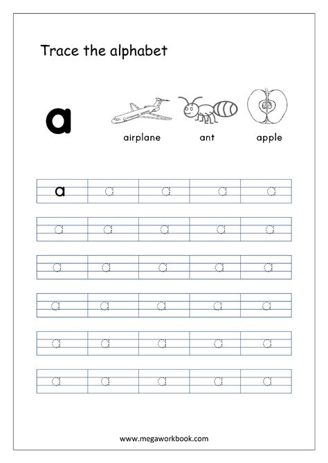 Free printable tracing letters letter tracing lowercase abc tracing ...