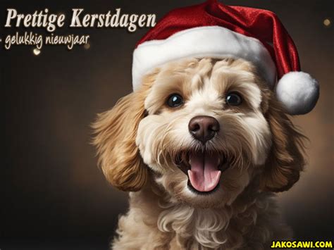 Jakosawi Gratis Wenskaarten E Cards Prettige Kerstdagen Hond 2301