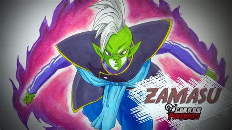 Como Dibujar A Zamasu How To Draw Zamasu Dragon Ball Super Youtube