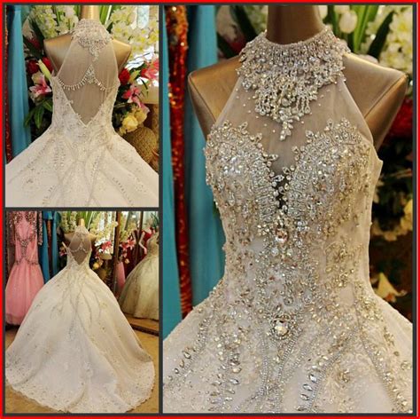 Yz New Arrival Gorgeous Luxurious Swarovski Crystals Bridal Wedding