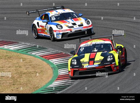 Scarperia July Porsche Gt Cup In Action During Race Of