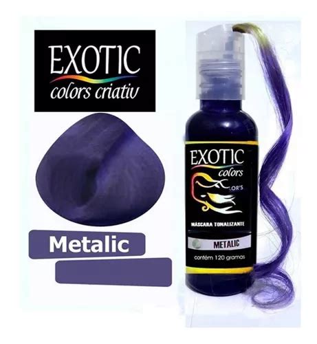 Exotic Colors Tinta Cabelo Sem Amônia Metalic 120g Parcelamento Sem Juros