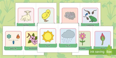 Twinkl Symbols Spring Vocabulary Display Cut Outs Twinkl