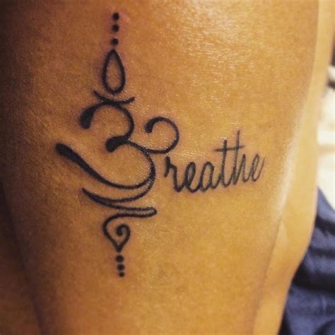 Ohm Tattoo Peace And Lotus On Pinterest Just Breathe Tattoo