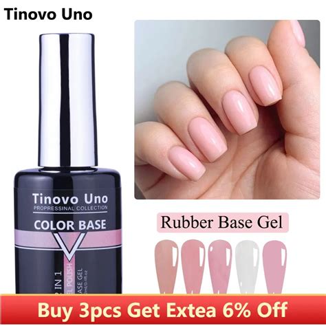 Tinovo Uno Rubber Base Gel Nail Polish Ml Uv Semi Permanent Vernis