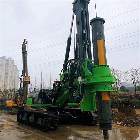 Tysim Piling Machine Kr285c Hydraulic Rotary Drilling Rig With Cat