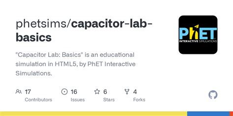 Github Phetsims Capacitor Lab Basics Capacitor Lab Basics Is An Educational Simulation In