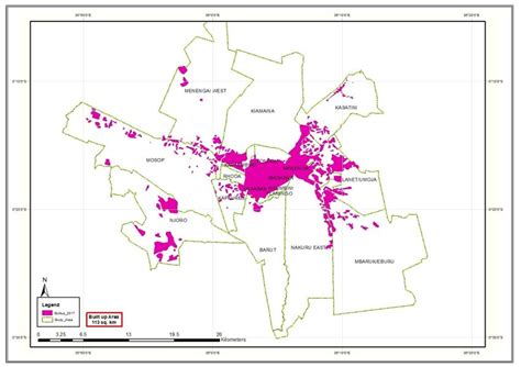 Map of Built-up area 2009 | Download Scientific Diagram