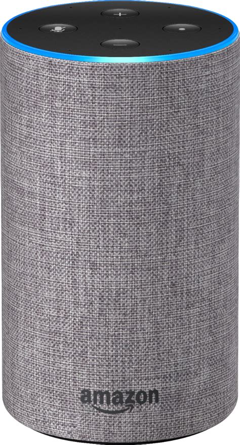 Best Buy Amazon Echo Nd Gen Smart Speaker With Alexa Heather Gray