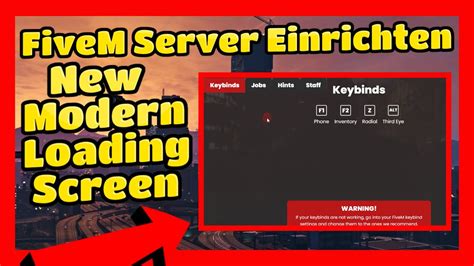 FiveM Server Einrichten 550 Modern ESX Loading Screen FiveM