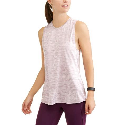 Danskin Now Womens Active High Neck Ruched Back Tank Top Walmart