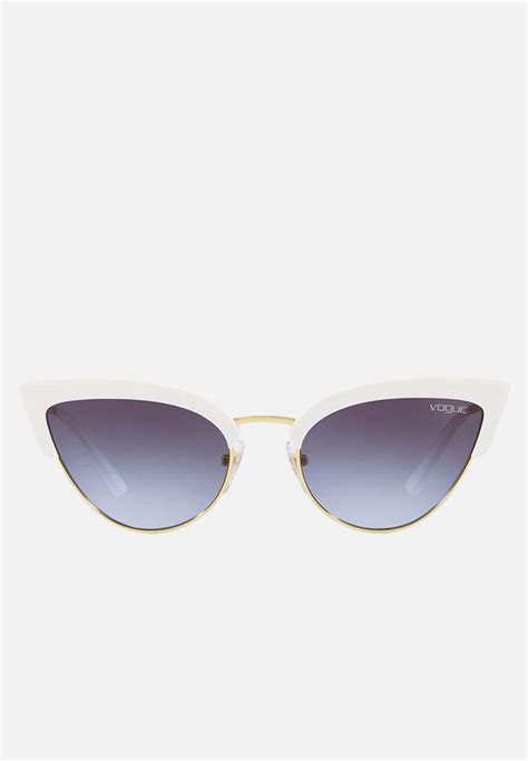 Vogue Vo5212s White And Gold Cat Eye Vogue Eyewear Eyewear