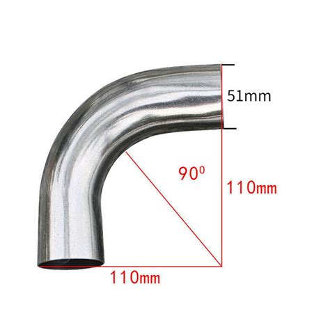 Stainless Steel Elbow 90 Degree Mandrel Bend 90 ° Tube Polished Pipe Diy New