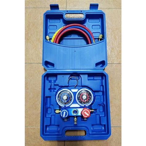 3PCS HOSE METER VALUE MANIFOLD GAUGE SET METERGAS KERETA PETI HOME