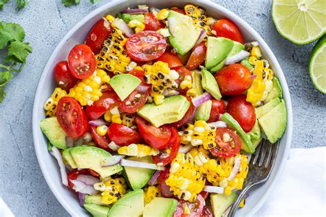 Corn Tomato Avocado Salad Momsdish