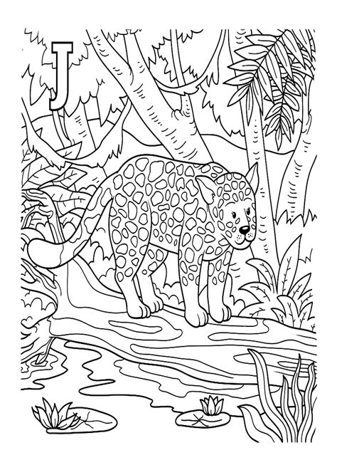 26 Pagine Da Colorare Di Giaguaro ColoringPagesOnly