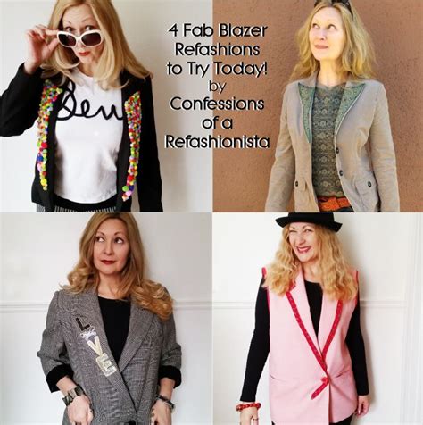 4 Fabulous Blazer Refashions To Try Today By Sheri Pavlovic Refashion Upcycle Clothes Diy