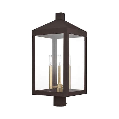 Aviance Lighting Creekview 24 In 3 Light Bronze Cast Brass Hardwired Outdoor Rust Resistant