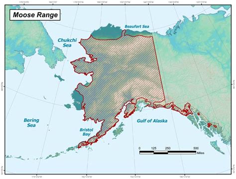 Moose Range Map Alaska Department Of Fish And Game