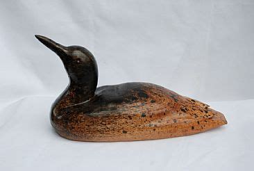 Common Northern Loon Sculpture Art By Betsy Popp