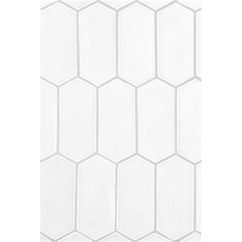 Satin Cotton Matte Picket Ceramic Tile 3x6x38 White Ceramic