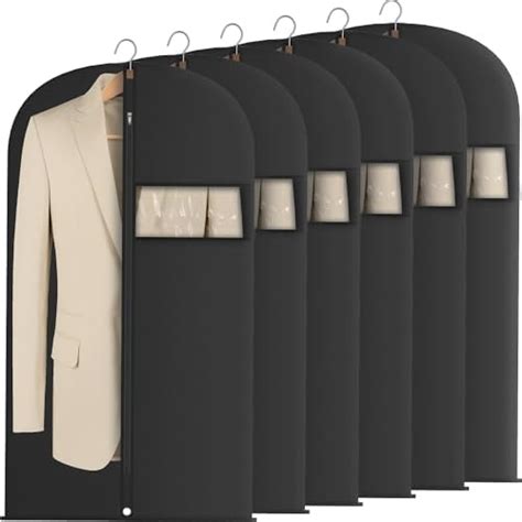 Plixio 40 Black Garment Bags Suit Bag For Travel