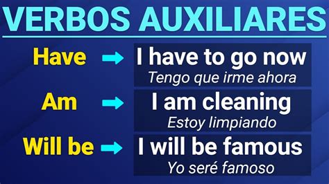 🚀 Los Verbos Auxiliares En Ingles 🤓 Que Son Y Ejemplos 📚 Youtube