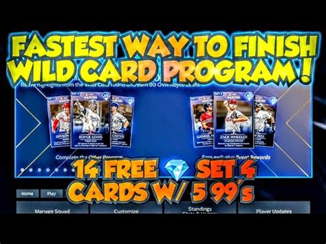 Fastest Way To Complete The Wild Card Program Mlb The Show Diamond