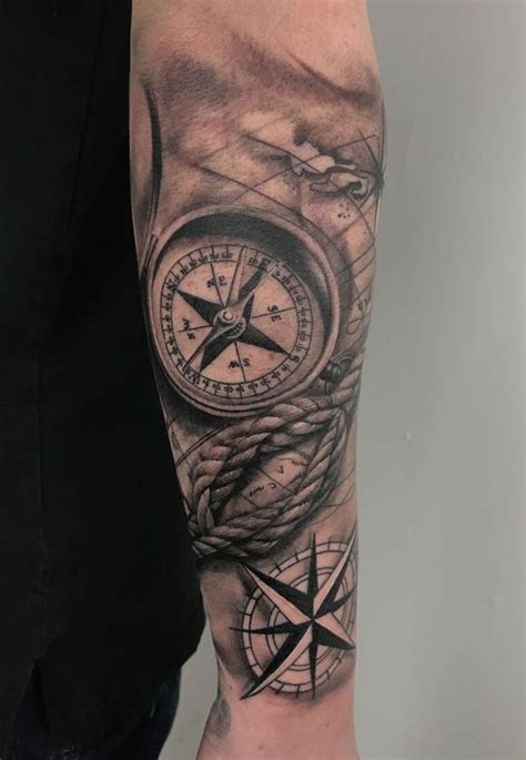 Nautical Compass Tattoo By Marius P Limited Availability At Redemption