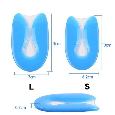 Zachte Schoen Inserts Siliconengel U Vorm Fasciiti Grandado