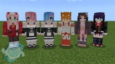 Anime Pvp Texture Pack Bedrock Edition Link Mai Sakurajima 64x Minecraft Pvp Texture Pack 1 7