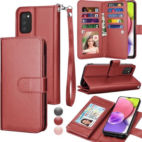 Galaxy A03s Case Samsung A03s Wallet Case Samsung Galaxy A03s Pu Leather Case Tekcoo Luxury