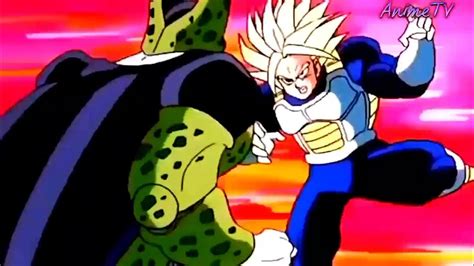 Trunks Vs Perfect Cell Dragonball Z Youtube