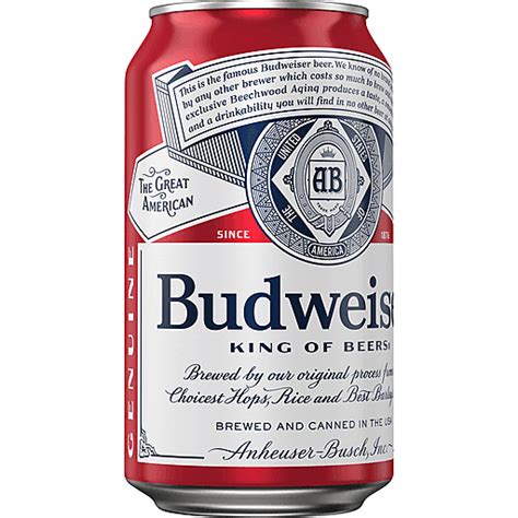 Budweiser Beer 12 Fl Oz Cans Lagers Riesbeck