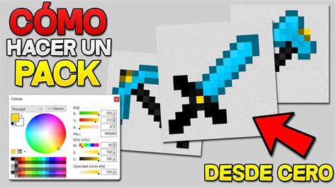 😲¿cÓmo Hacer Un Texture Pack Desde 0 😲 Espadas And Herramientas Youtube