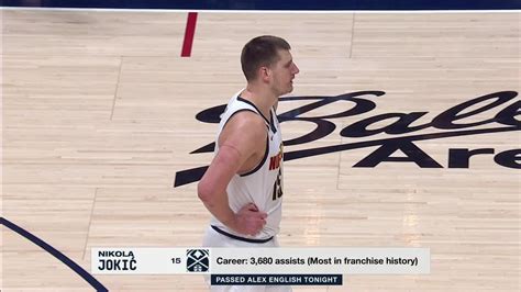 Nikola Jokic Sets Nuggets Franchise All Time Assists Record