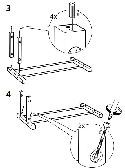 Ikea Tjusig Shoe Rack Instruction Manual