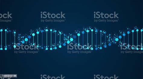 Ilustración De Adn Ciencias Médicas Biotecnología Genética Química