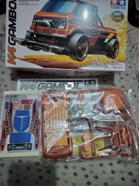 Tamiya 18716 Body Kap K4 Gambol FM A Chassis Decal Dus Box Lazada